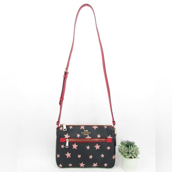 Coach Gallery File Bag With Americana Star Print - Picture 3 of 9